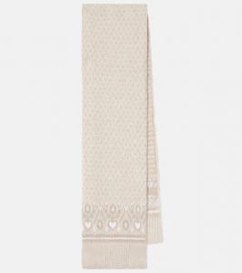 Шарф из кашемира Lucerne в технике фэр-айл Khaite, Ecru Multi