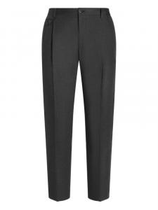 Dolce & Gabbana льняные зауженные брюки, серый