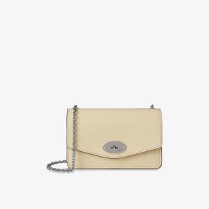 Клатч-сумка кожаный Mulberry Darley, кремовый