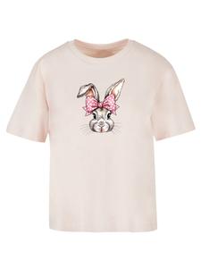 Футболка F4NT4STIC Niedlicher Hase Mit Schleife, Pink/Rose