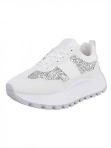 Ital-Design Повседневные кроссовки белого и серебристого цвета