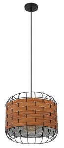 Подвесной светильник Globo, 35x120 см, коричневый/черный