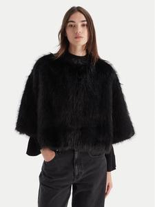 Меховое пальто regular fit RI1NT073 Kaos, черный