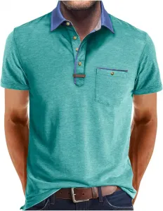 Мужская летняя поло с воротником и влагоотводящая футболка для гольфа