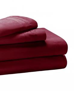 Комплект цельного белья из египетского хлопка плотностью 1000 нитей Superior, красный