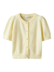 NAME IT Вязаный кардиган желтого цвета