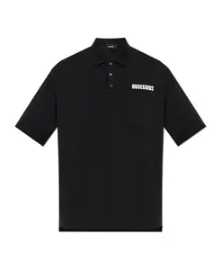 Поло с логотипом Dsquared2, черный