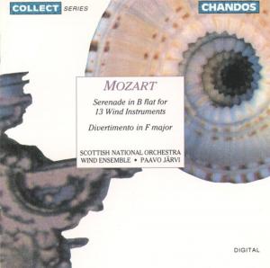 Диск CD Serenade in B Flat For 13 Wind Instruments / Divertimento In F Major - Wolfgang Amadeus Mozart, Paavo Järvi, Scottish National Orchestra Wind Ensemble