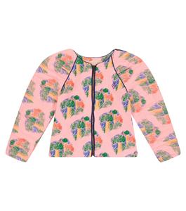 Хлопковая куртка Tiger с пышными рукавами The Animals Observatory, разноцветный