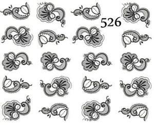 Водные наклейки для ногтей - №526, Raisin