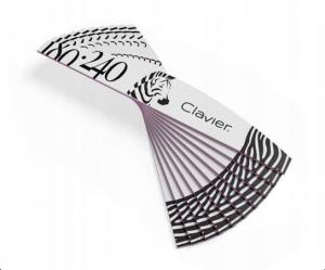 Клавир, Пилочки для ногтей Лодочка 180/240, 10 шт., Clavier