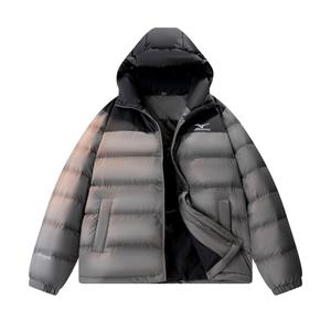 Mizuno Унисекс пуховик, Black/Gravel Gray