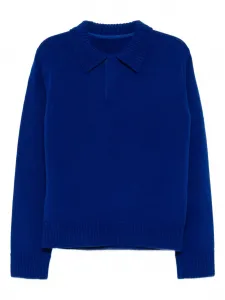 Шерстяной джемпер Sacai, синий