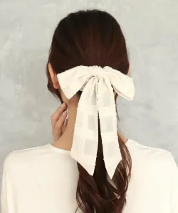 Резинка для волос из шифона с бахромой Three Four Time, цвет Ivory