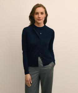 Кардиган с круглым вырезом из мериносовой шерсти