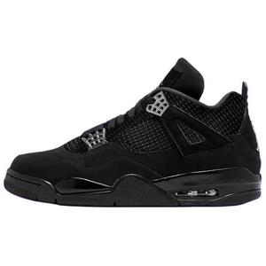 Кроссовки Air Jordan 4 Vintage Basketball Shoes Women's Mid-top Black, черный