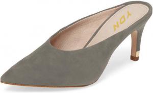 Женские туфли YDN с зауженным носком, тонким средним каблуком, без задника, мюли, слайдеры, вечерние туфли