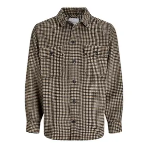 Верхняя рубашка Jack & Jones Bradley Ollie Plus Size, коричневый