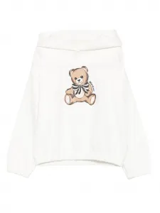 Худи с принтом Teddy Bear Moschino Kids, нейтральный