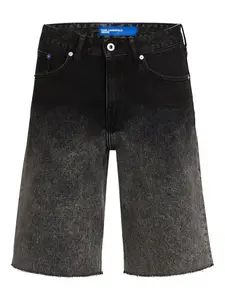 Джинсовые шорты с эффектом омбре Karl Lagerfeld Jeans, черный