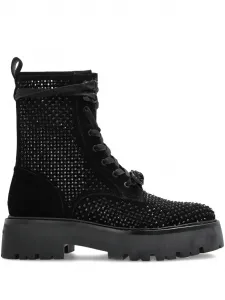 Декорированные ботинки на шнуровке Kurt Geiger London, черный