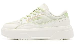 QIAODAN Нескользящие, износостойкие, дышащие низкие кроссовки для скейтбординга, женские, белые, зеленые