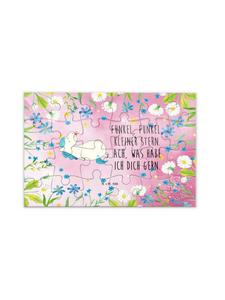 Mr. & Mrs. Panda Соска-пазл «Единорог» с надписью, пастельно-красного цвета