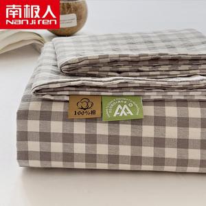 Antarctic Простыня 120х230 см из 100% хлопка, серая клетка