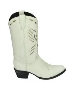 Ковбойские сапоги из белой кожи Sendra, белый