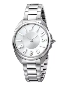 Женские серебряные часы с браслетом из нержавеющей стали, 34 мм Just Cavalli, silver