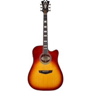 Акустически-электрическая гитара D'Angelico Premier Series Bowery Cutaway Dreadnought Iced Tea Burst