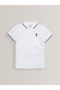 Рубашка поло с короткими рукавами Next, белый