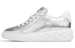 Diamond Light Maxi/F Low Top Стильные скейтерские кроссовки Женские Silver White Jimmy Choo