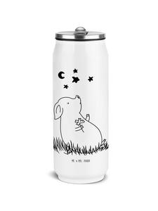 Mr. & Mrs. Panda Белая бутылка для питья в форме свиньи (без надписи)