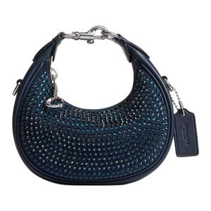 COACH Сумка через плечо из замши мини женская темно-морской синий