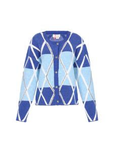 Женский кардиган темно-синего цвета IZIA