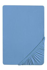 Простыня biberna 90x200см (от 90x190см до 100x200см), простыня из стрейч-джерси, синий океан