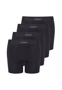 Длинные короткие / брюки 4 упаковки для мужчин когда-либо легко Sloggi, черный