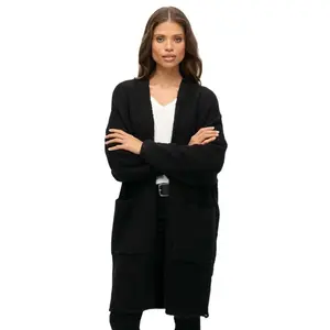 Кардиган Superdry Slouchy Boyfriend, черный