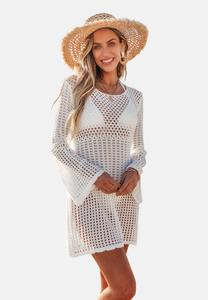 Платье Cupshe EYELET COVER UP, White