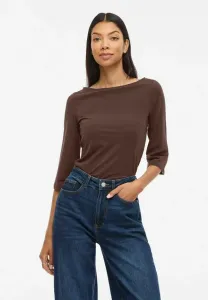 Топ с длинными рукавами mit 3/4ärmeln viemilie ubootausschnitt Vila, Coffee Bean