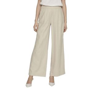 Брюки Vila Jolanda high waist, бежевый