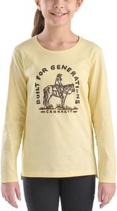 Carhartt Kid's CA7139 футболка с длинным рукавом Generations - для девочек, Double Cream