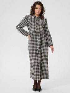 Платье-рубашка Elna Check KAFFE, Black/Multi