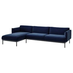 4-местный диван с шезлонгом ÄPPLARYD IKEA, цвет djuparp dark blue