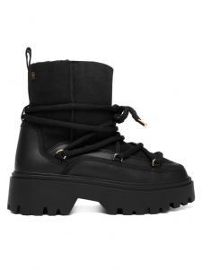 Сапоги для снега Real Shearling Laceup Snowboot FW0FW08996 Tommy Hilfiger, черный