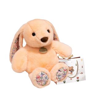 Очаровательные бегающие кролики плюшевые куклы высота 38 см OU DI PIG, Orange+Bear Shopping Bag