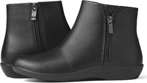 Женские ботинки до щиколотки на плоской подошве, повседневные короткие ботинки, удобные для ходьбы SUEDI, Black Zipper