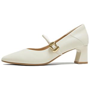 Туфли Mary Jane на среднем каблуке для женщин TATA, Ecru