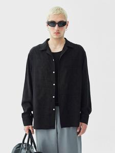 Повседневная рубашка VAMOS CLO Comfort fit Button Up Shirt BOERNE, черный